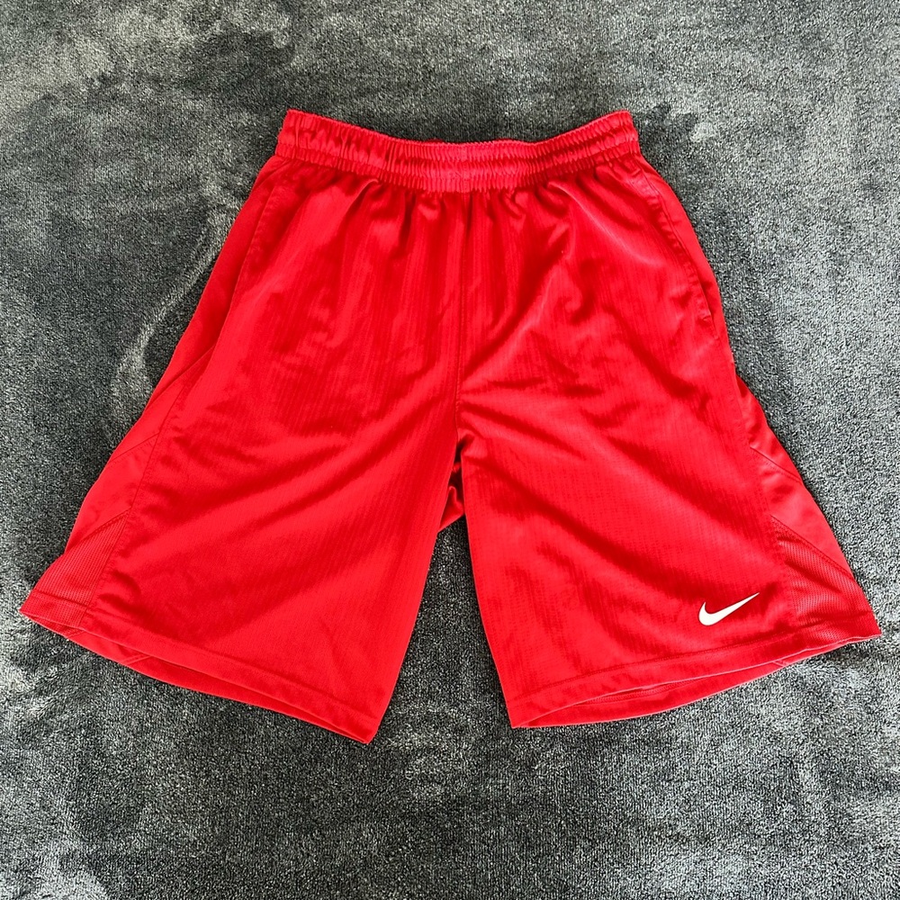 Nike Men's Vivid Red Athletic Shorts, Size XL